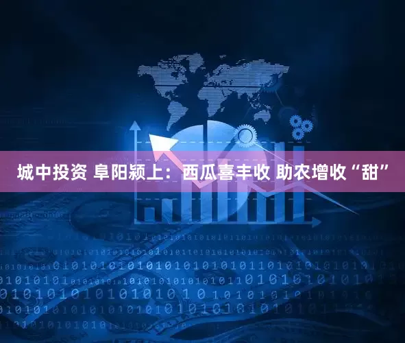 城中投资 阜阳颍上：西瓜喜丰收 助农增收“甜”